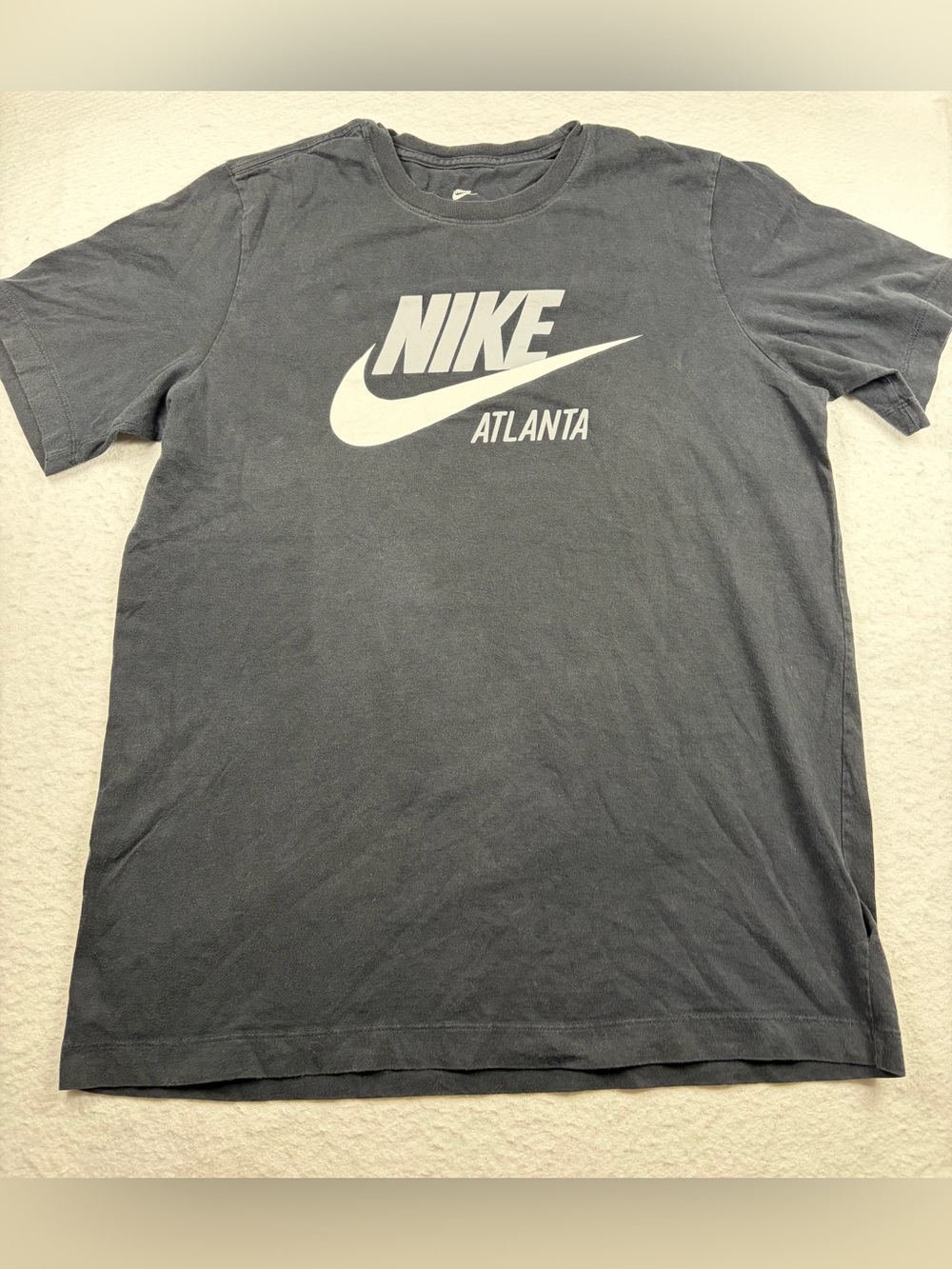 Nike Men's Black Atlanta Logo Short Sleeve Tee Size M
